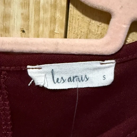 Les Amis Burgundy Dress - Picture 2 of 5